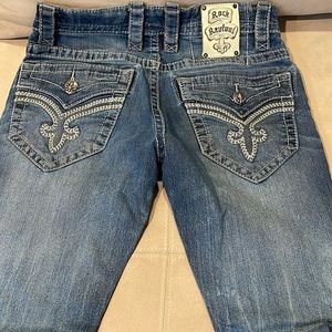 Mens Rock Revival Tyson Straight Jeans Size 30